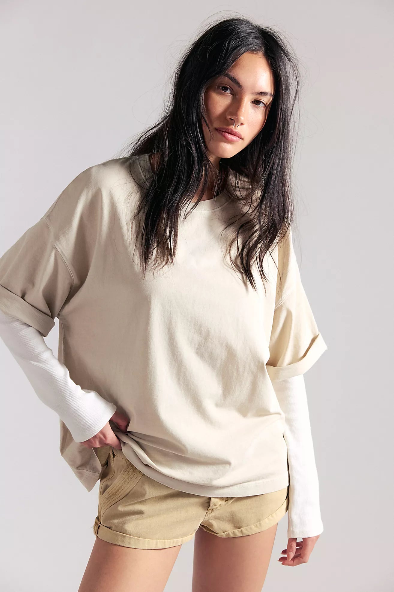 WE THE FREE PERFECT OVERSIZED TEE - OAT