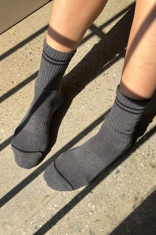 BOYFRIEND SOCKS - CHARCOAL