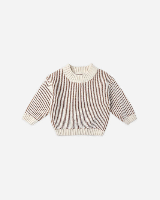 RELAXED KNIT SWEATER || GOLD