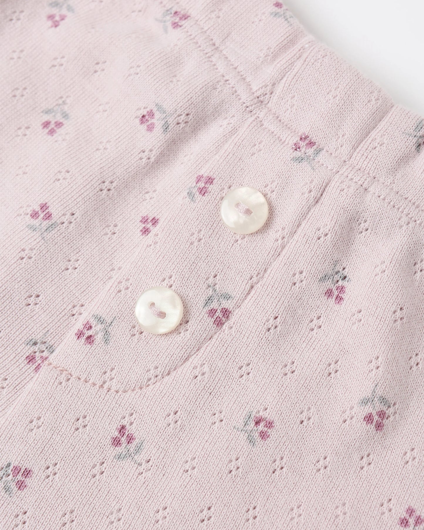 POINTELLE LONG SLEEVE TEE + LEGGING || LILAC DITSY