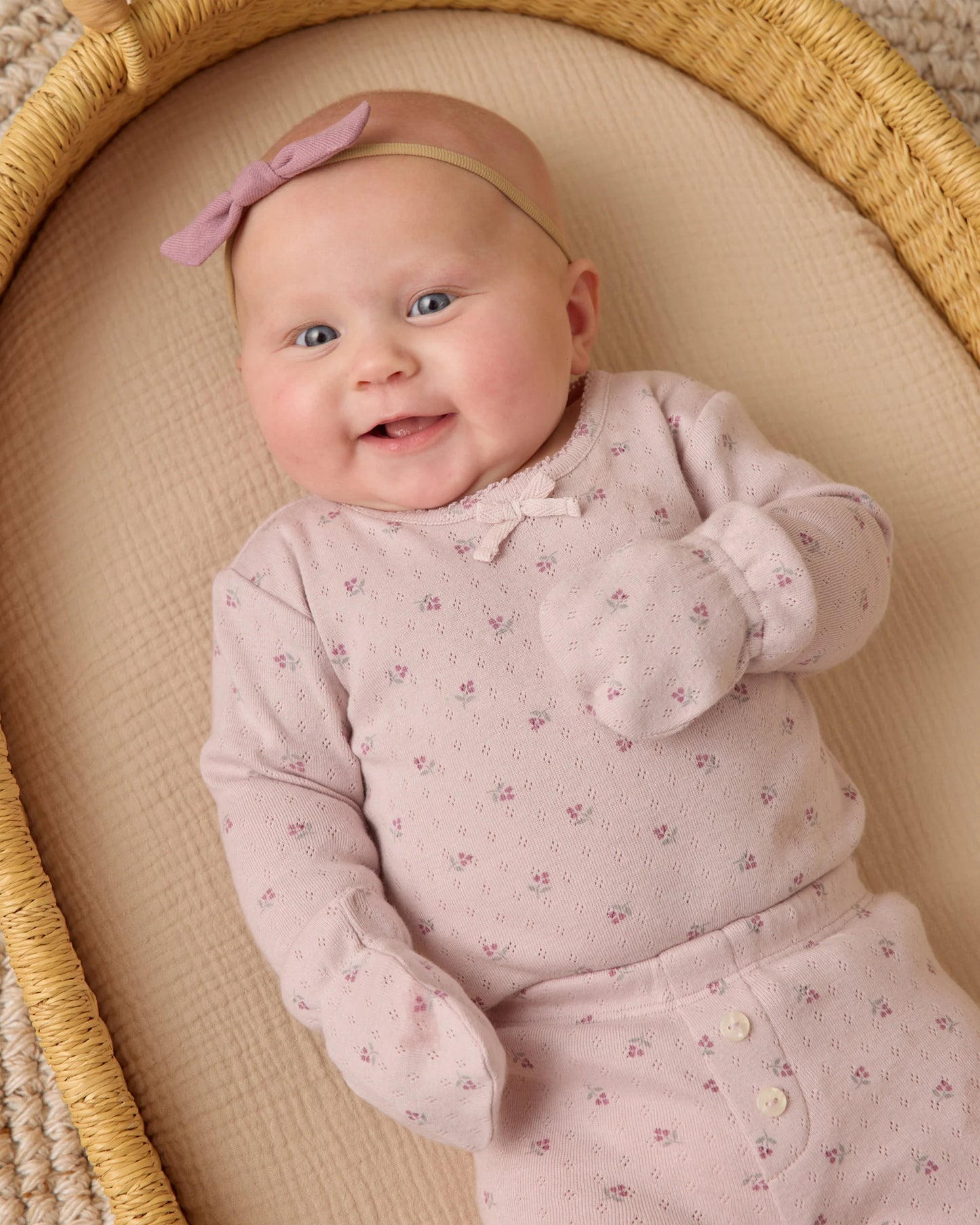 NO SCRATCH MITTENS, SET OF 2 || BLUE DITSY, LILAC DITSY