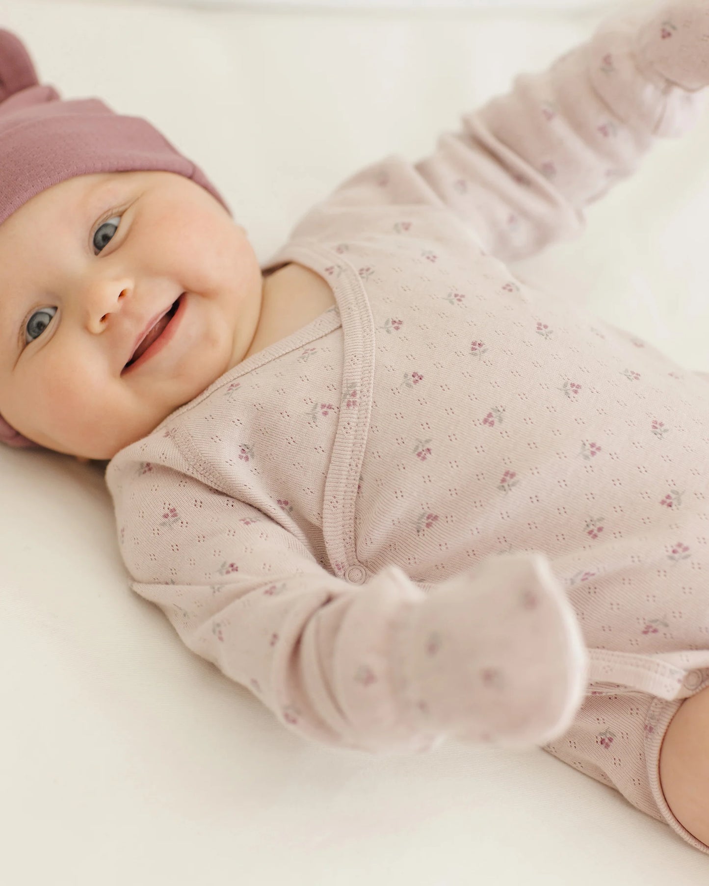 NO SCRATCH MITTENS, SET OF 2 || BLUE DITSY, LILAC DITSY