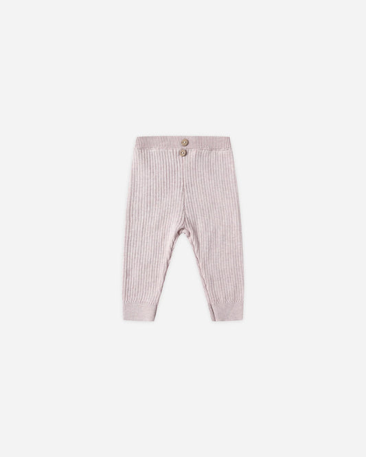 RIB KNIT LEGGING || LILAC
