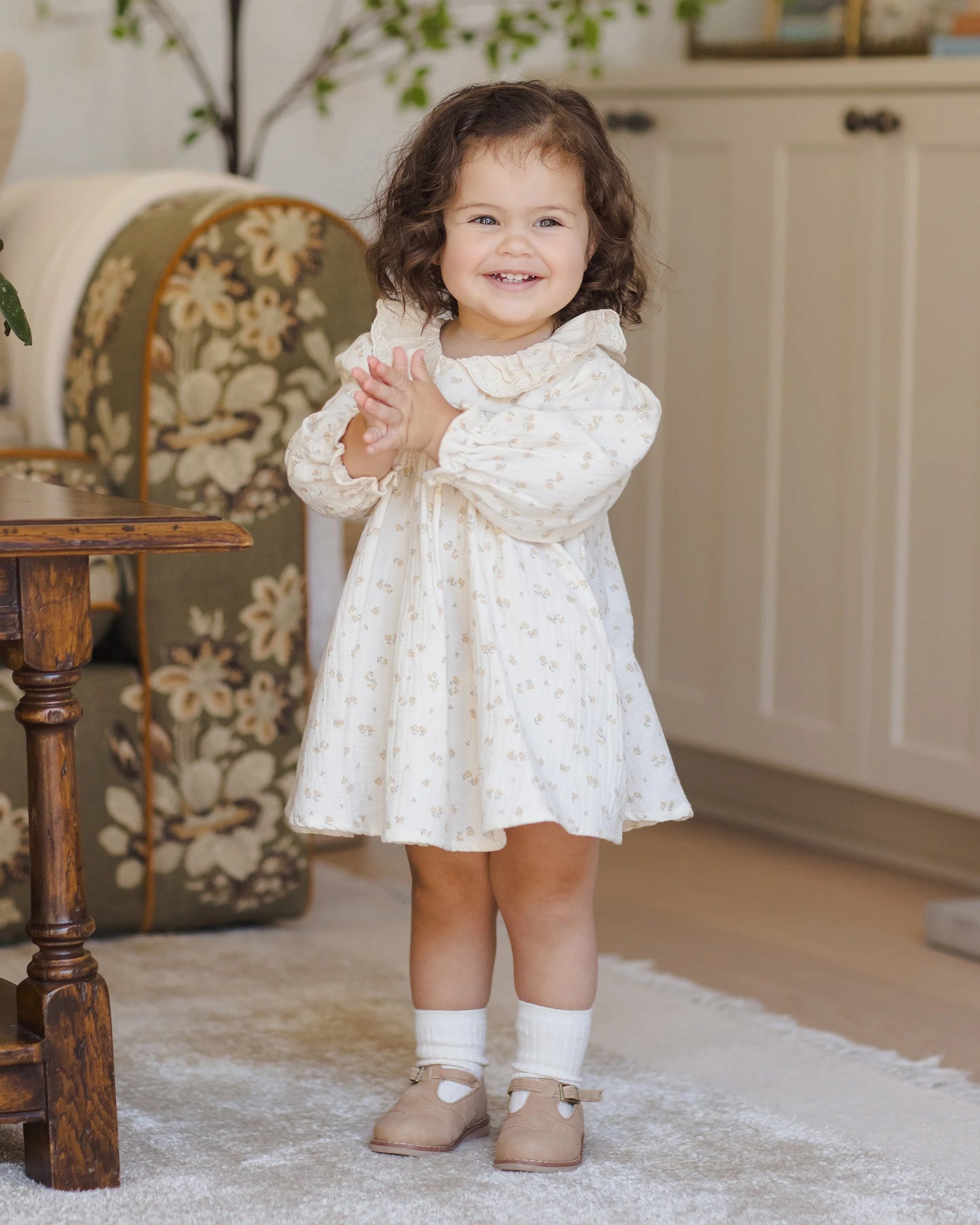 CALLIE DRESS || GOLDEN FLORAL