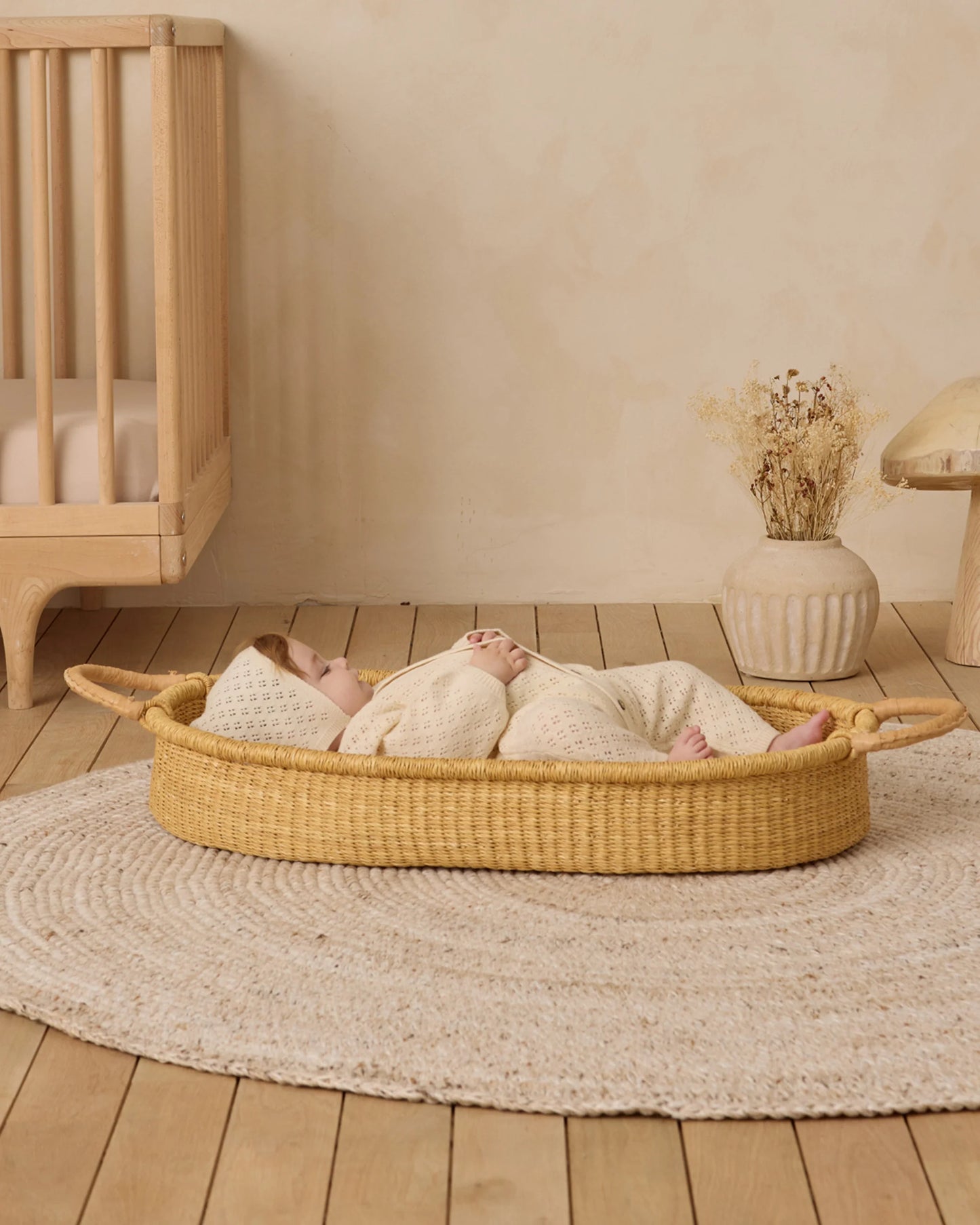 LONG SLEEVE BUBBLE ROMPER || NATURAL