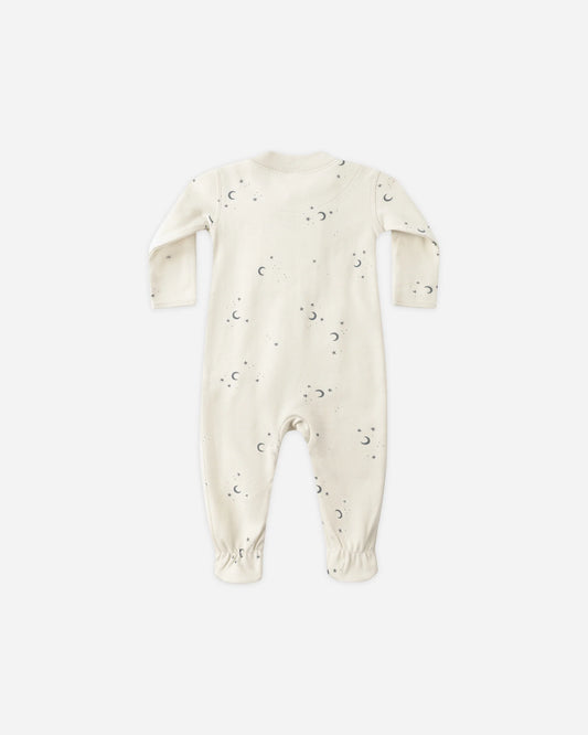 ZIP LONG SLEEVE SLEEPER FOOTIE || MOONS