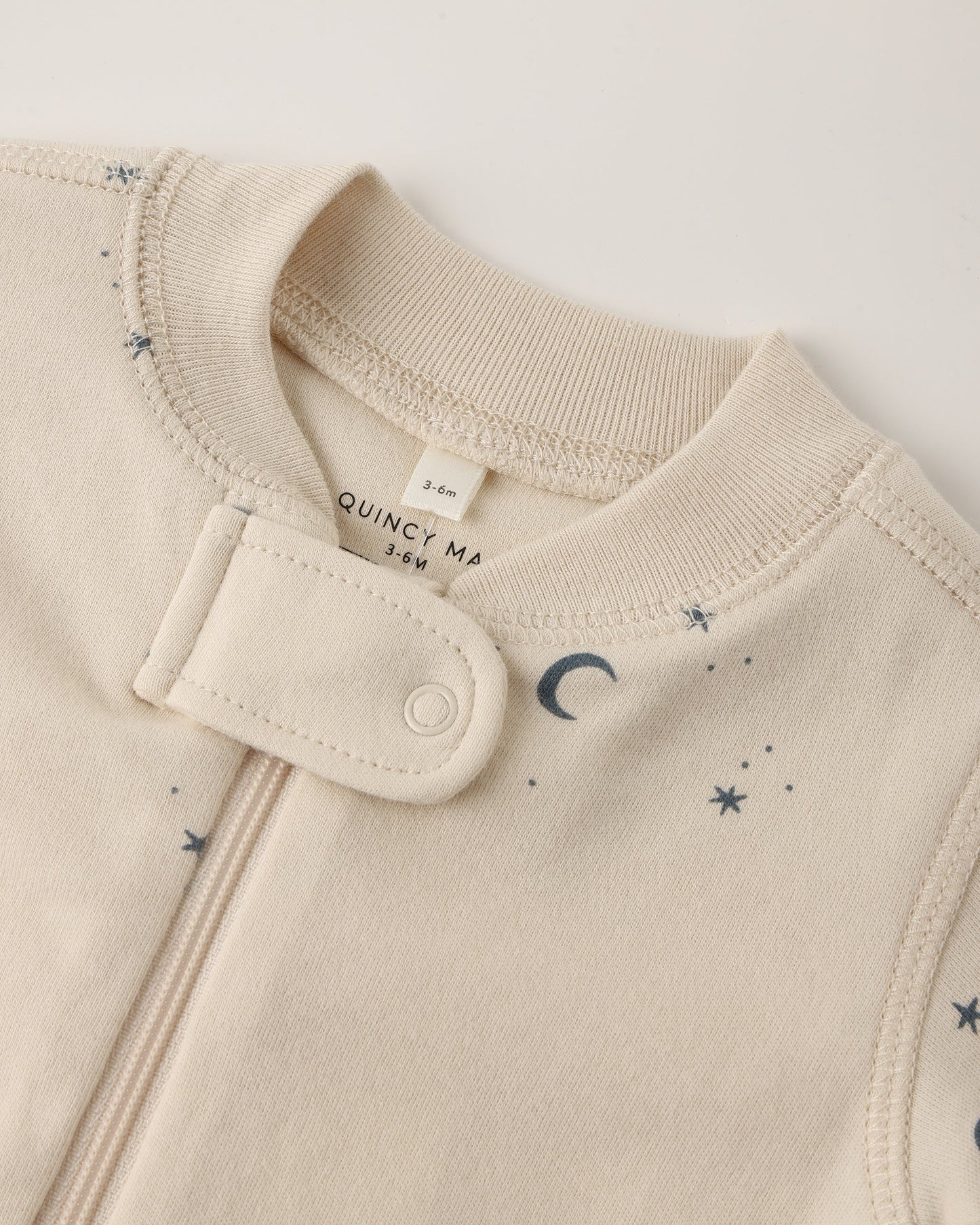ZIP LONG SLEEVE SLEEPER FOOTIE || MOONS