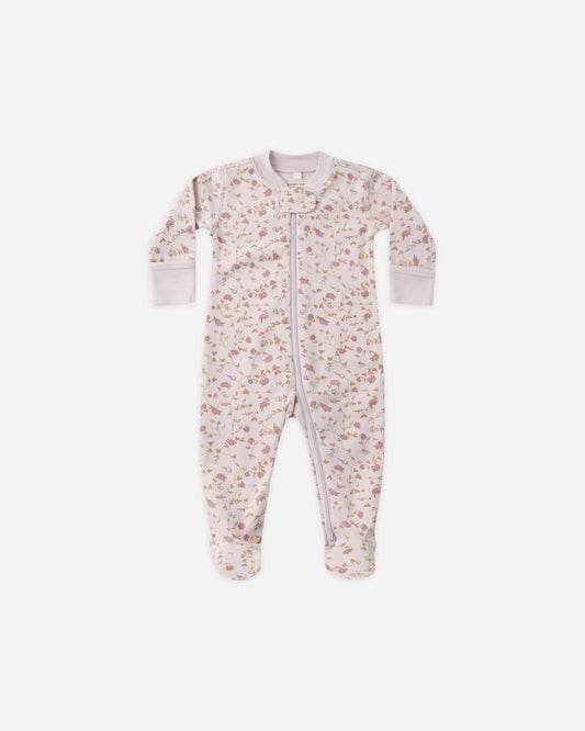 ZIP LONG SLEEVE SLEEPER FOOTIE || GARDEN