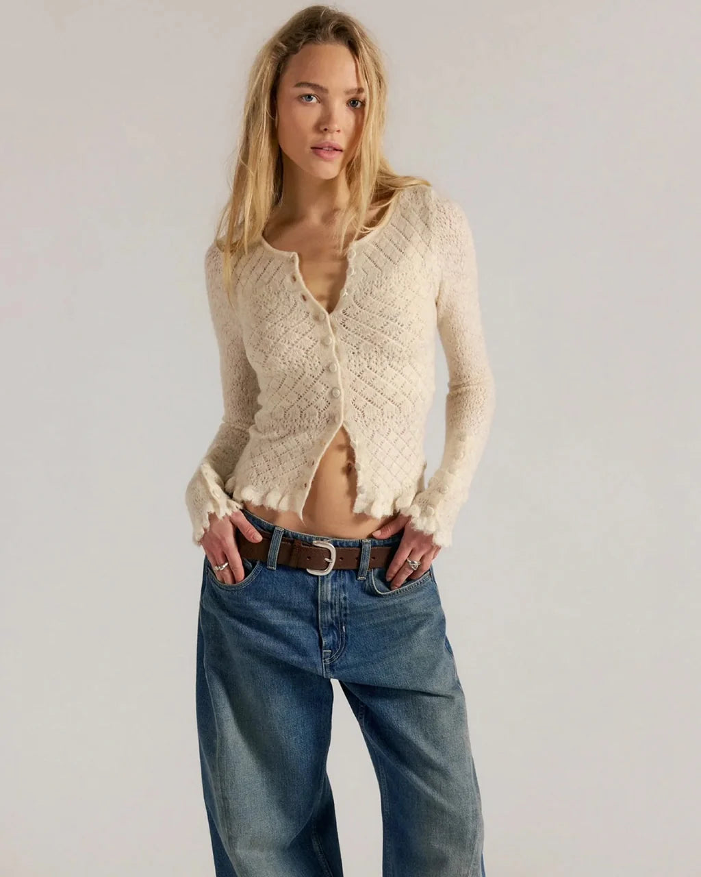 Winter Heather Love Cardi