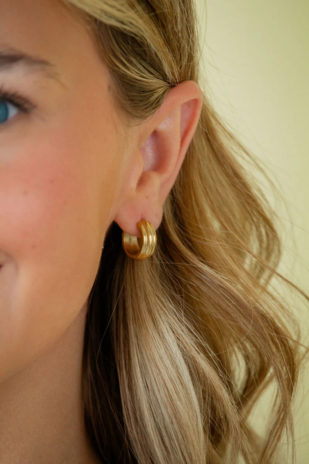 Textured Gold Hoops