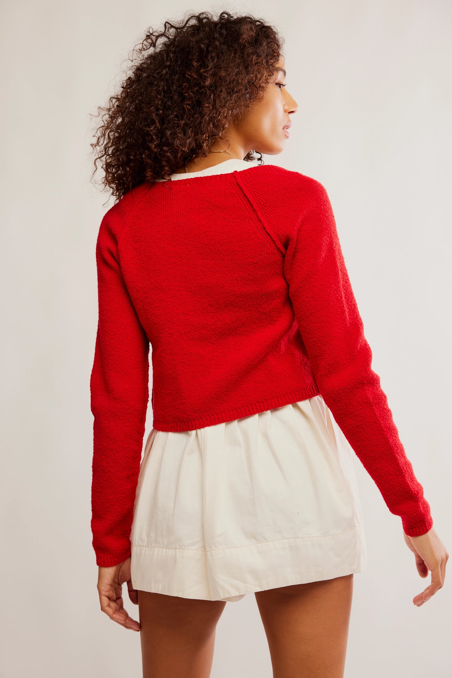 Sydney Shrunken Cardi (Atlas Red)