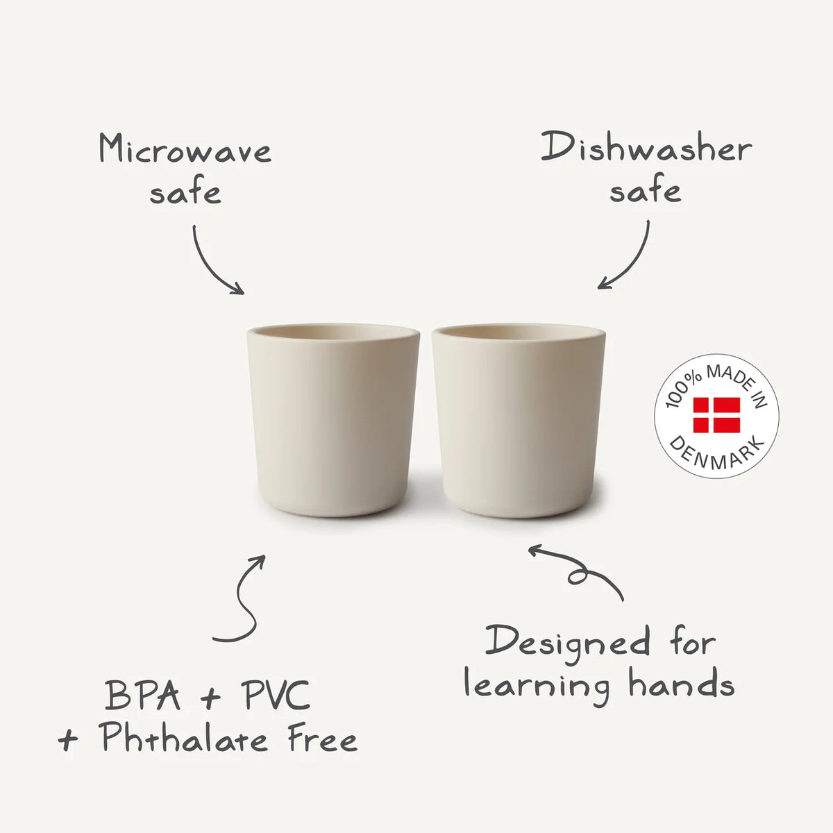 Vanilla Dinnerware Cups