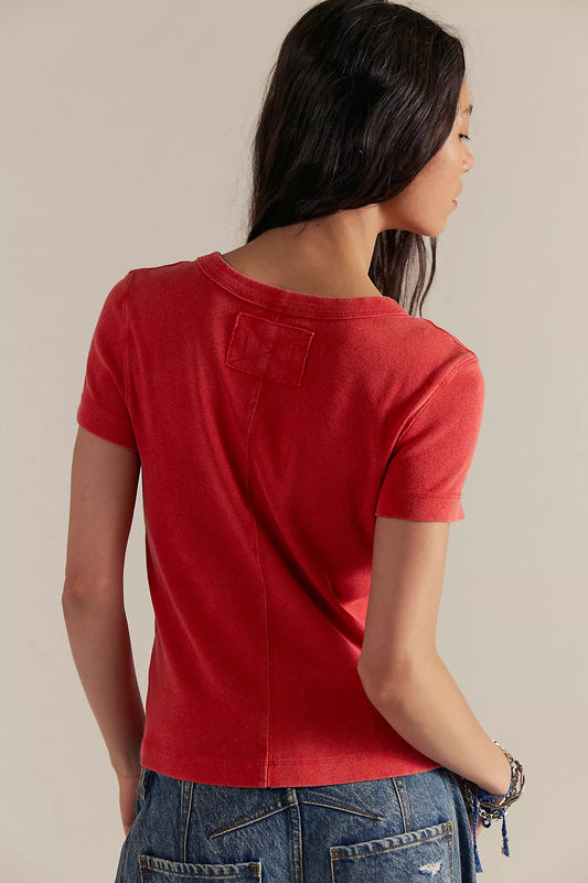 Fiery Red We The Free Atlas Crew Tee