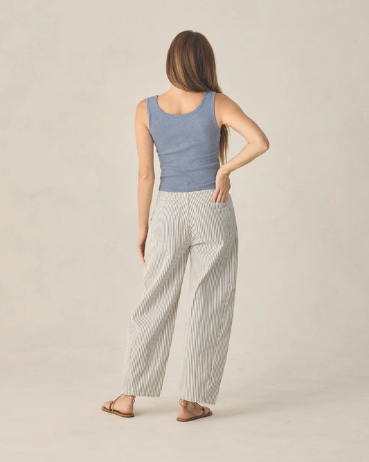 Women's Barrel Pant Natural Pinstripe