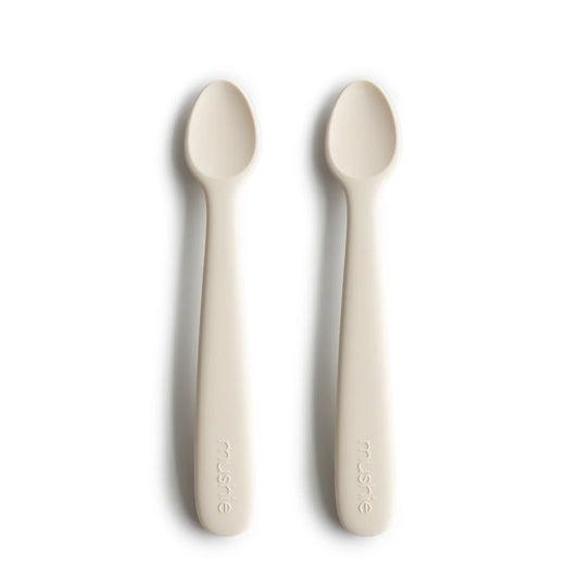 Silicone Feeding Spoons - Ivory