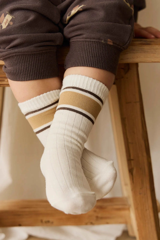 Sporty Sock - Cloud/Banoffee