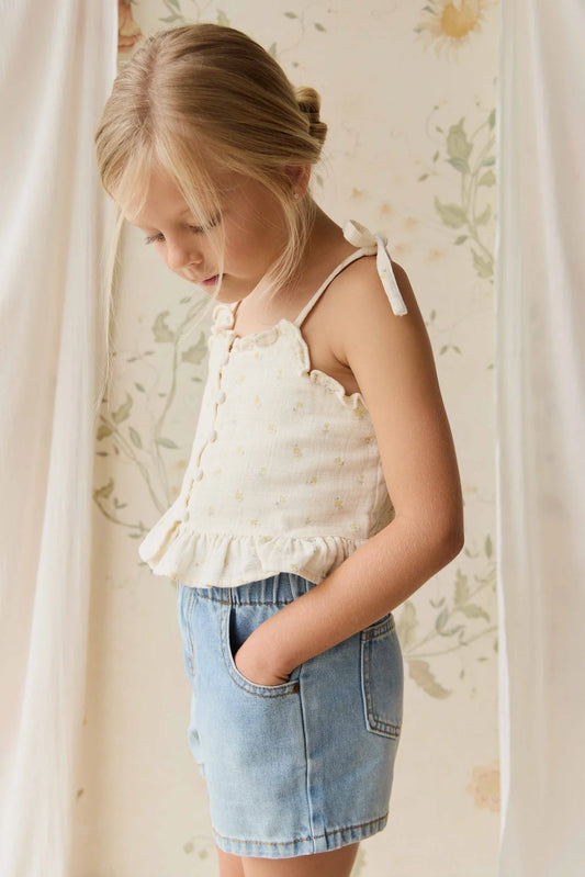 Kora Short - Antique Blue
