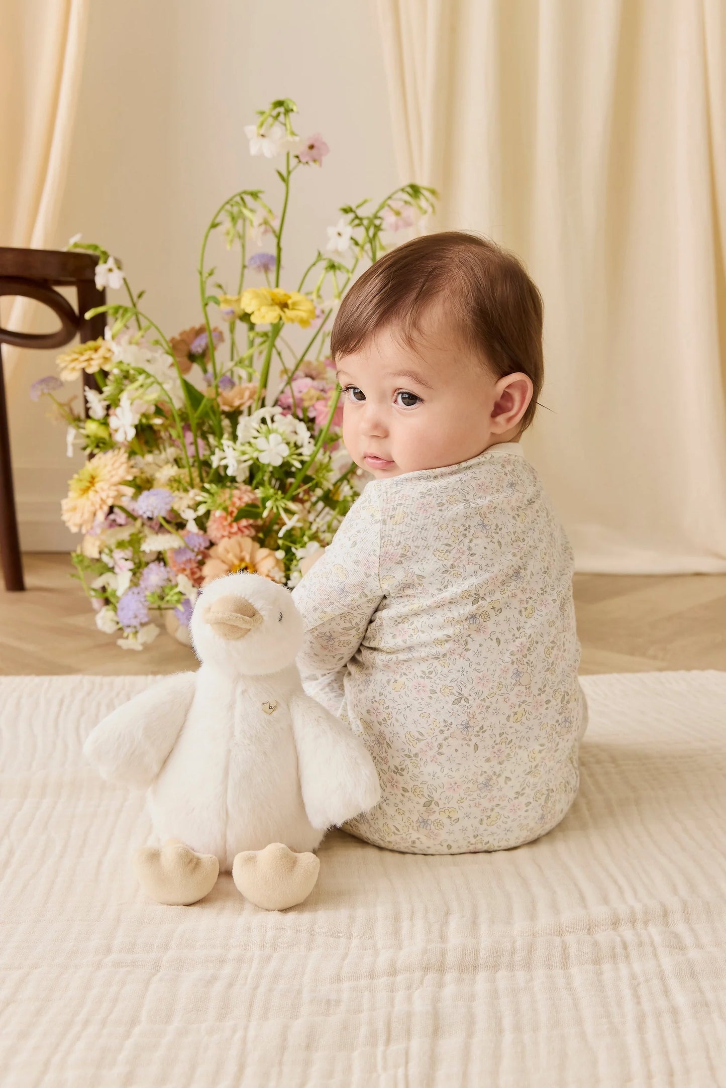 Organic Cotton Jude Onepiece-Cottage Garden