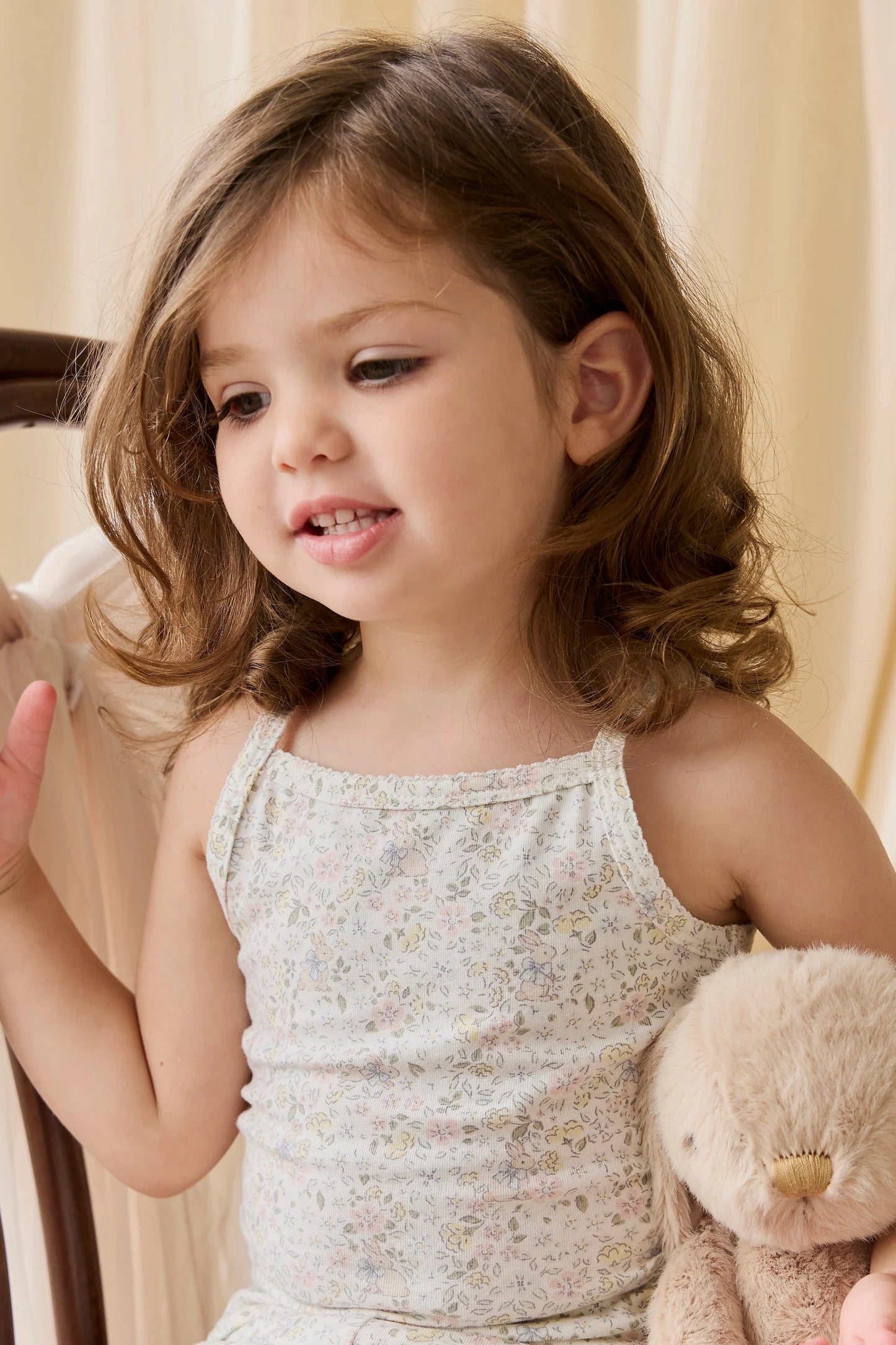 Organic Cotton Jude Singlet Pyjama Set-Cottage Garden