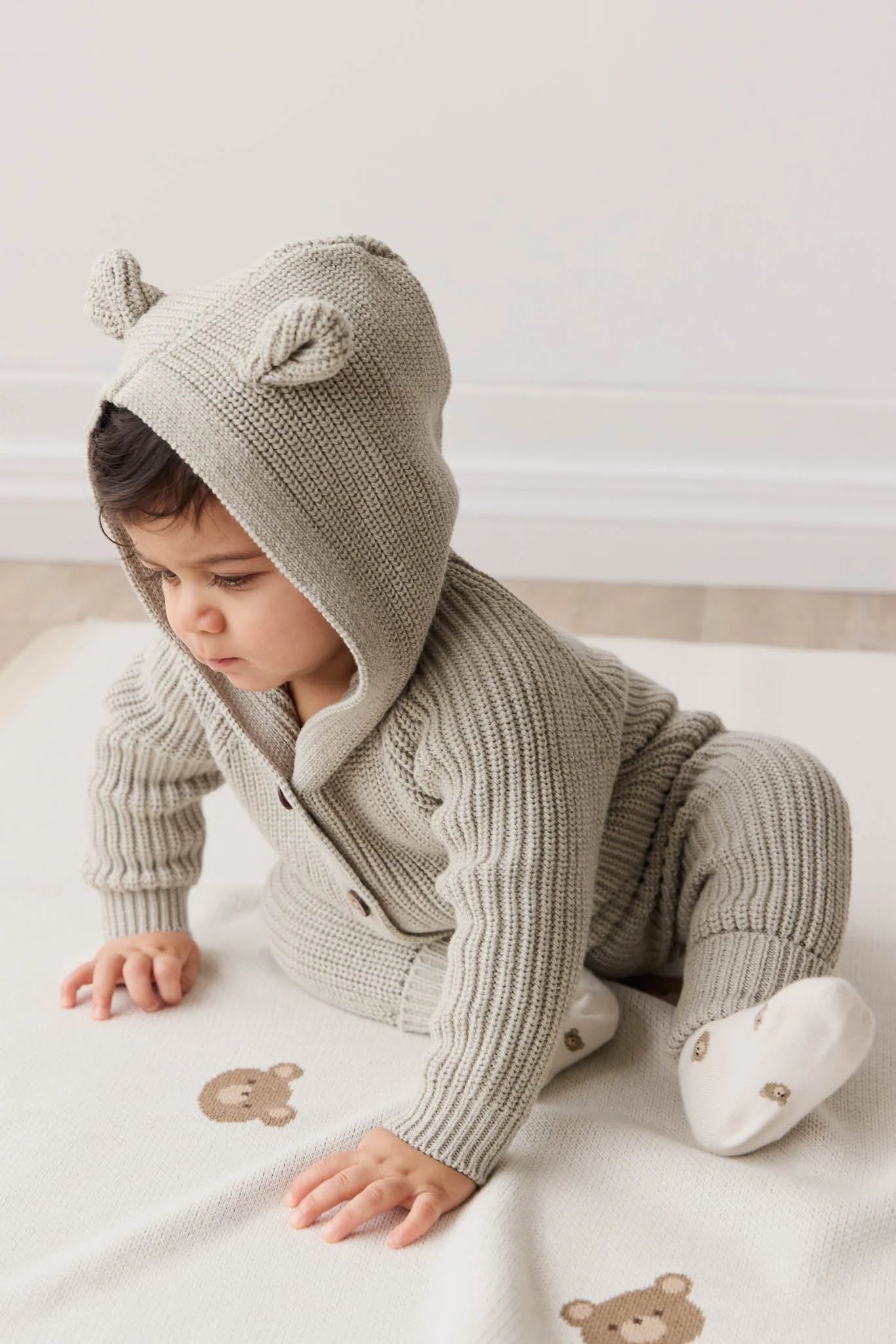 Bear Knit Onepiece - Moss Marle