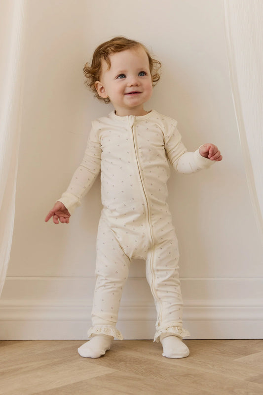 Organic Cotton Jude Onepiece - Ditsy Cherries