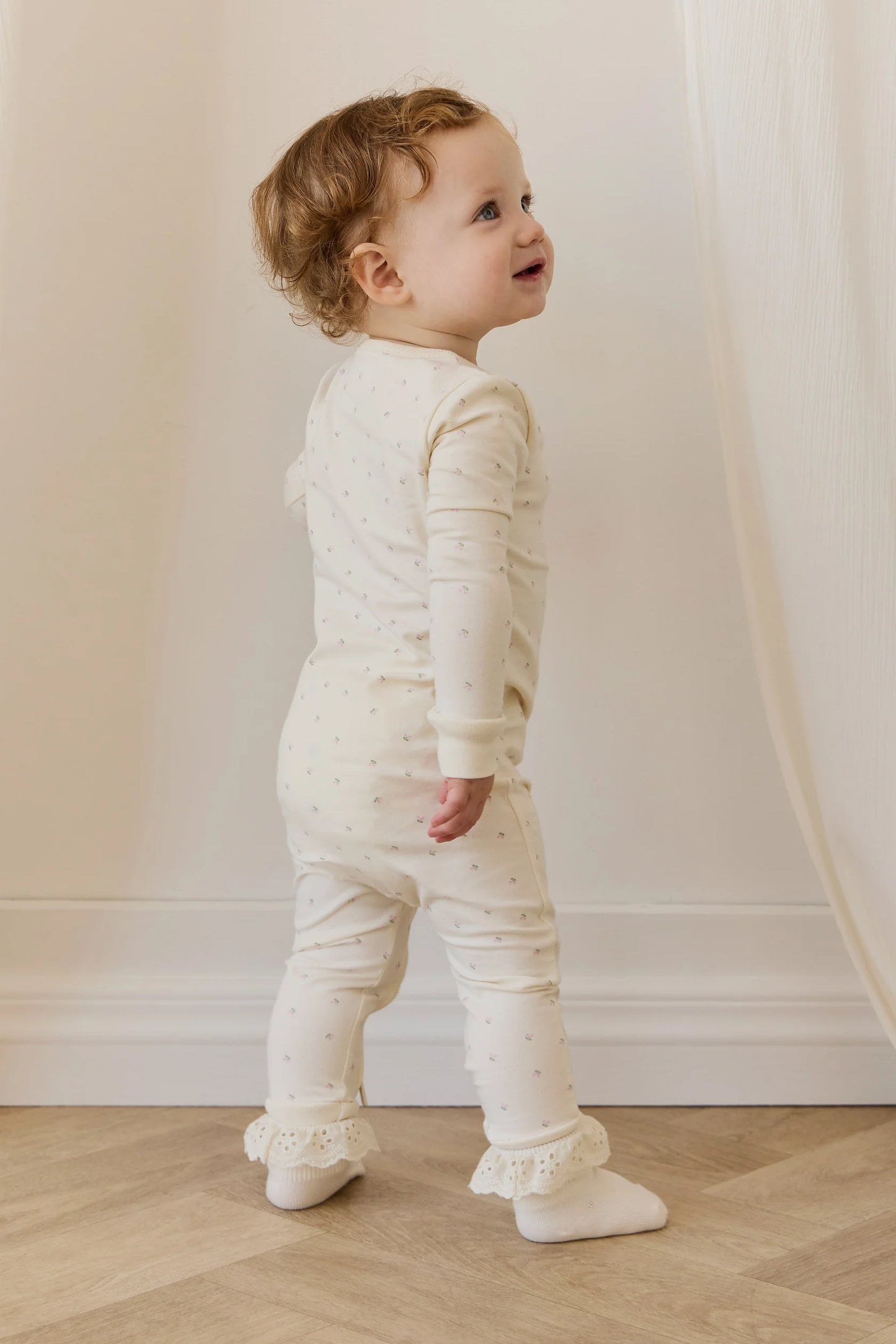 Organic Cotton Jude Onepiece - Ditsy Cherries