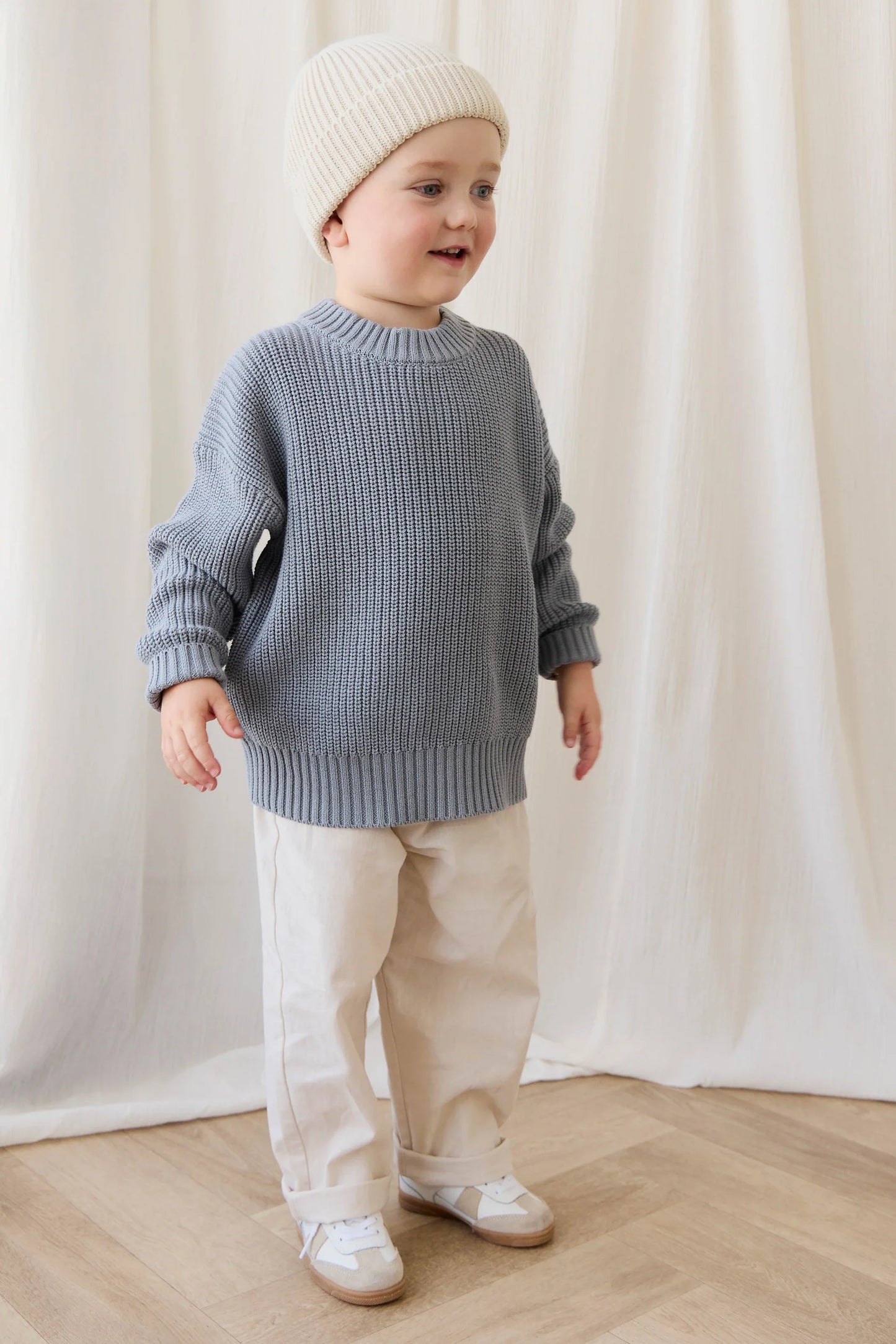 Johan Knit Jumper-Dawn