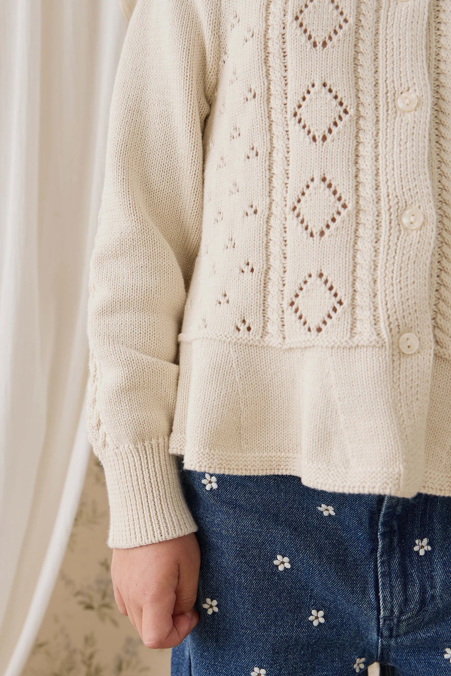 Annabelle Cardigan-Vanilla