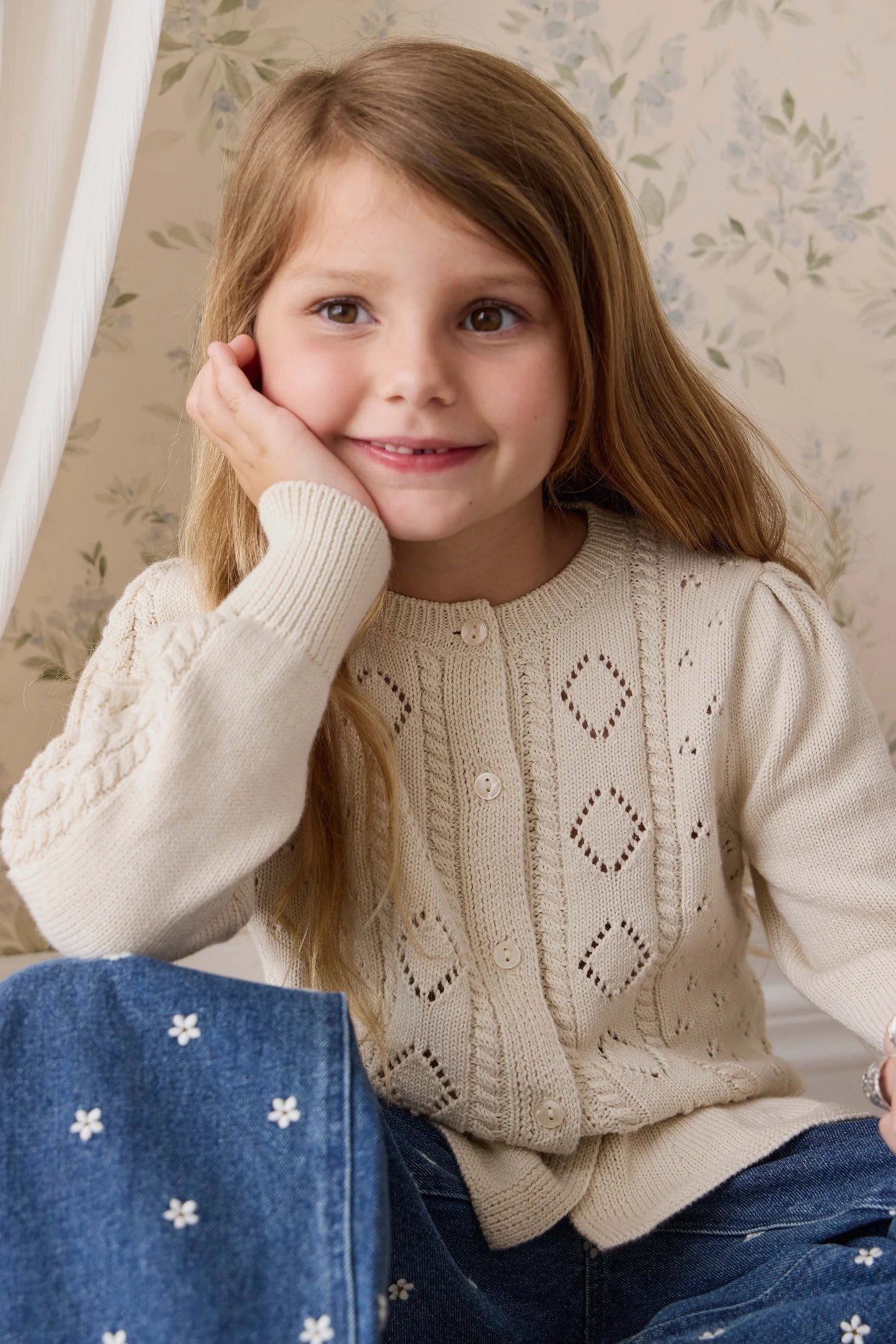 Annabelle Cardigan-Vanilla