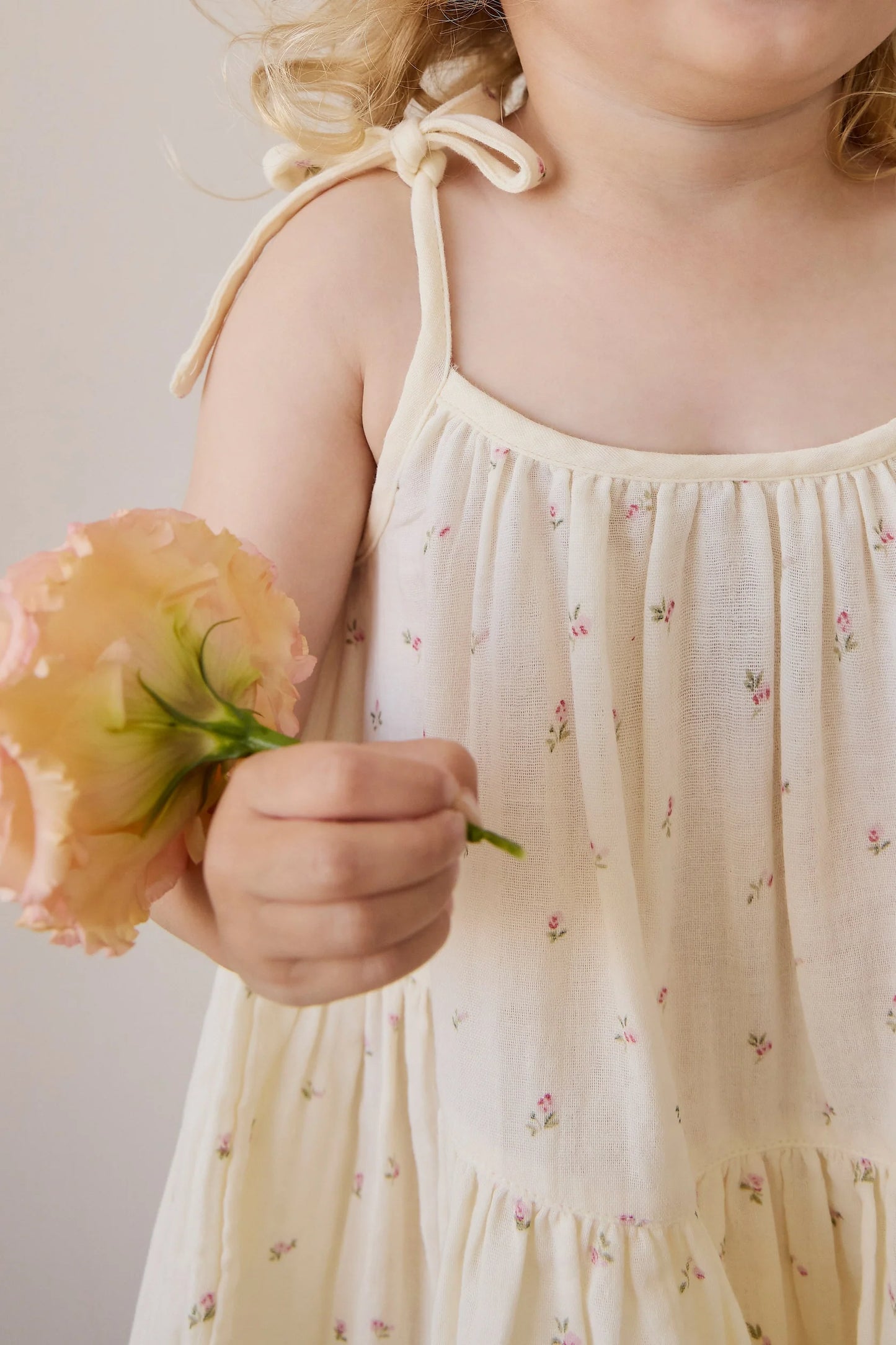 Organic Cotton Muslin Winnie Dress - Willow Rose