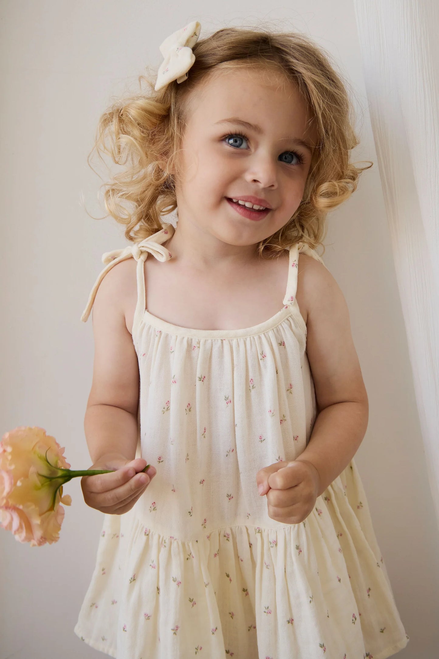 Organic Cotton Muslin Winnie Dress - Willow Rose