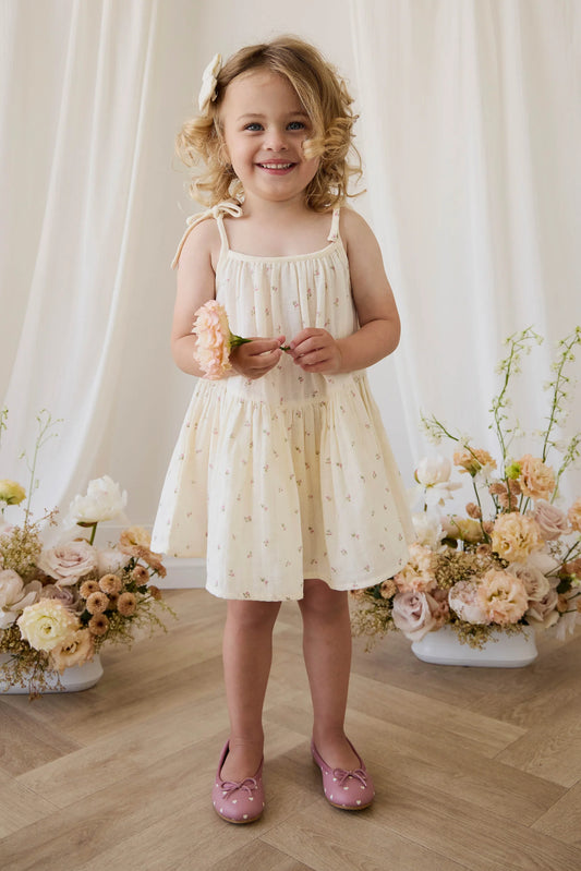 Organic Cotton Muslin Winnie Dress - Willow Rose
