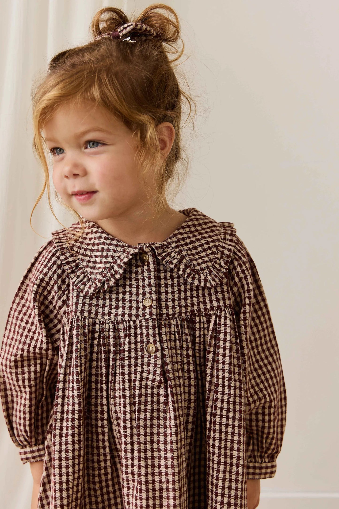 Organic Cotton Ira Dress - Cinnamon Gingham