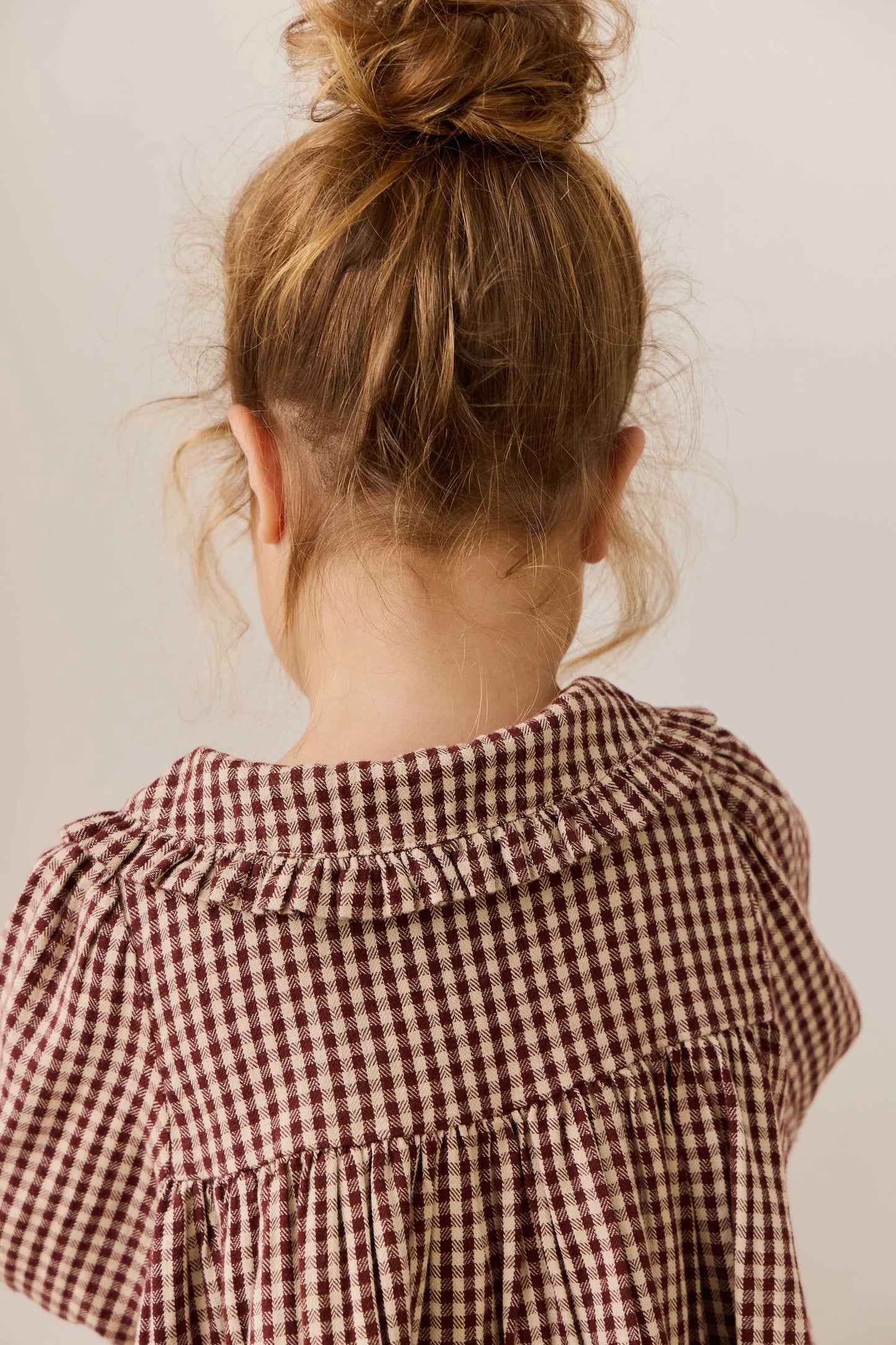 Organic Cotton Ira Dress - Cinnamon Gingham