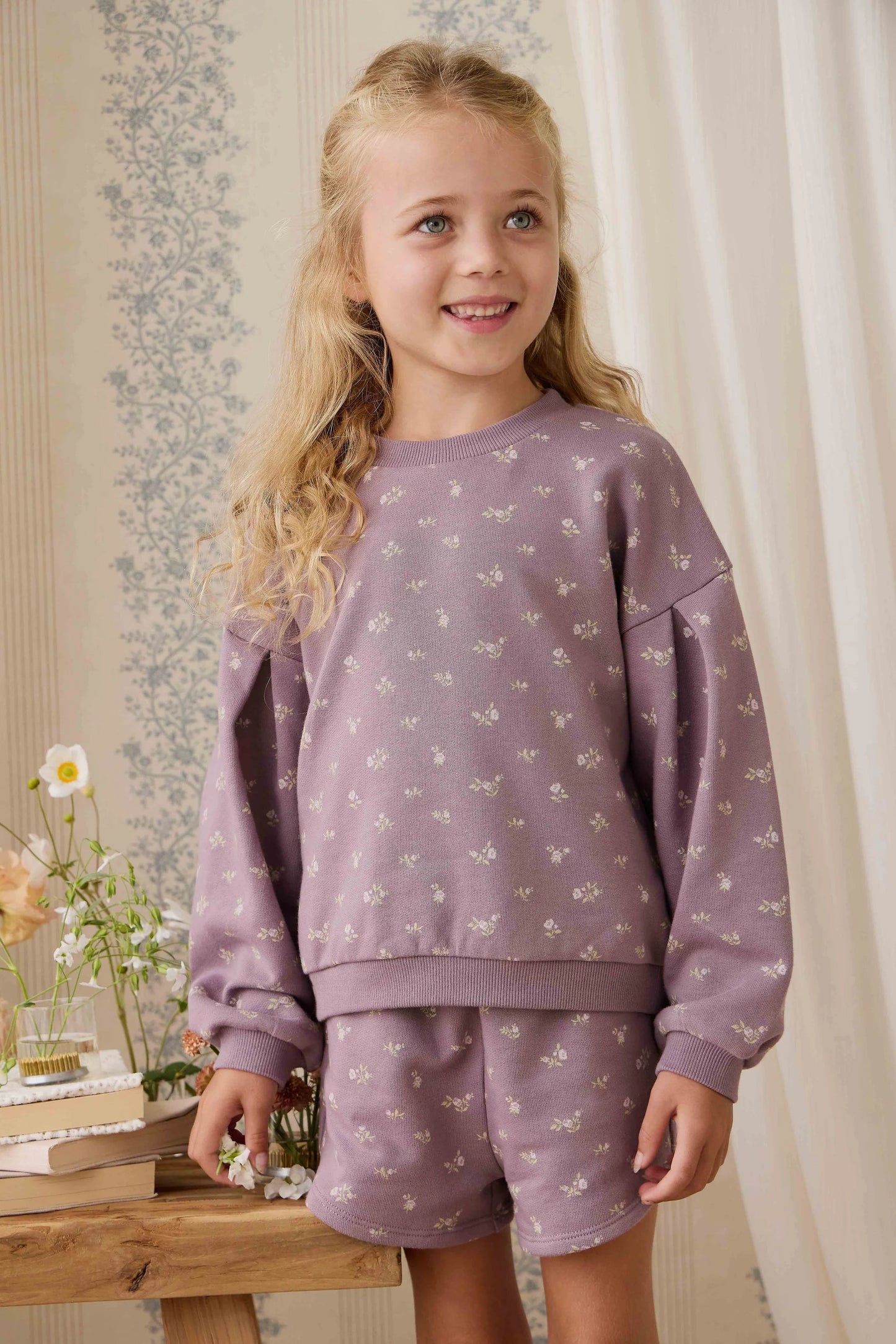 Organic Cotton Elara Sweatshirt - Isla Plum