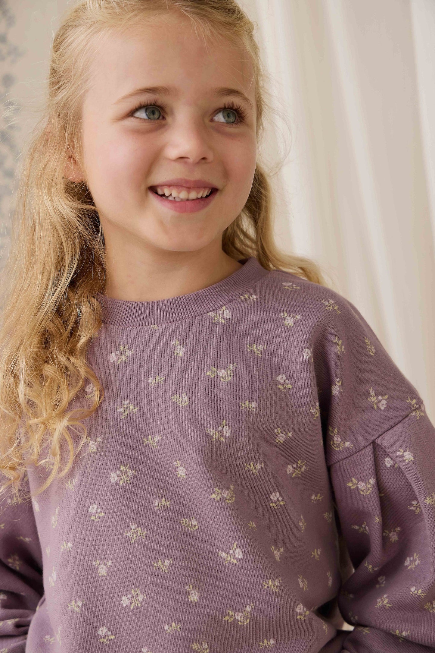 Organic Cotton Elara Sweatshirt - Isla Plum