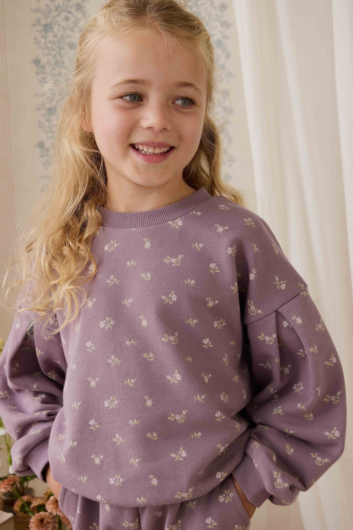 Organic Cotton Elara Sweatshirt - Isla Plum