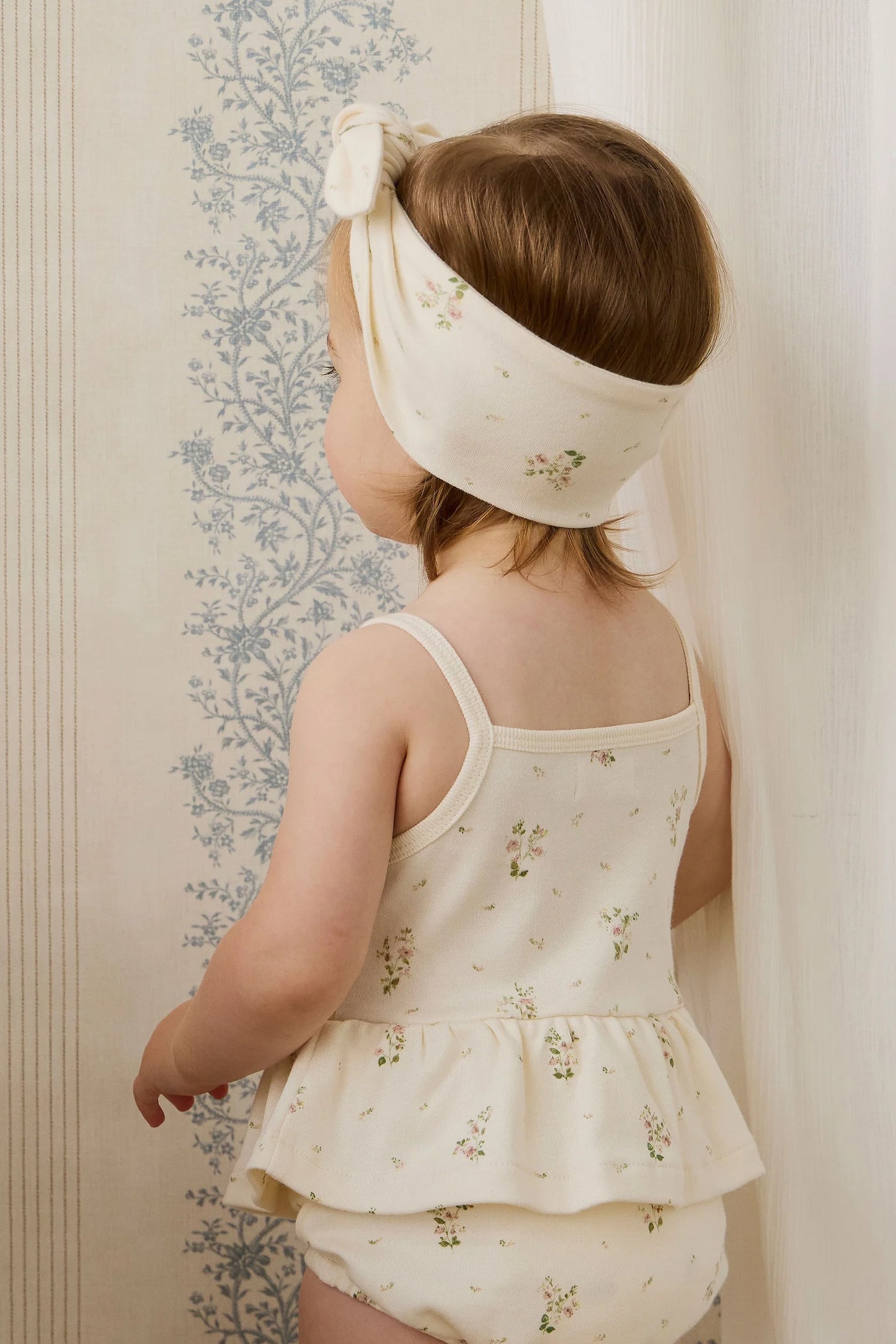 Organic Cotton Astra Playsuit - Josepha Egret Small