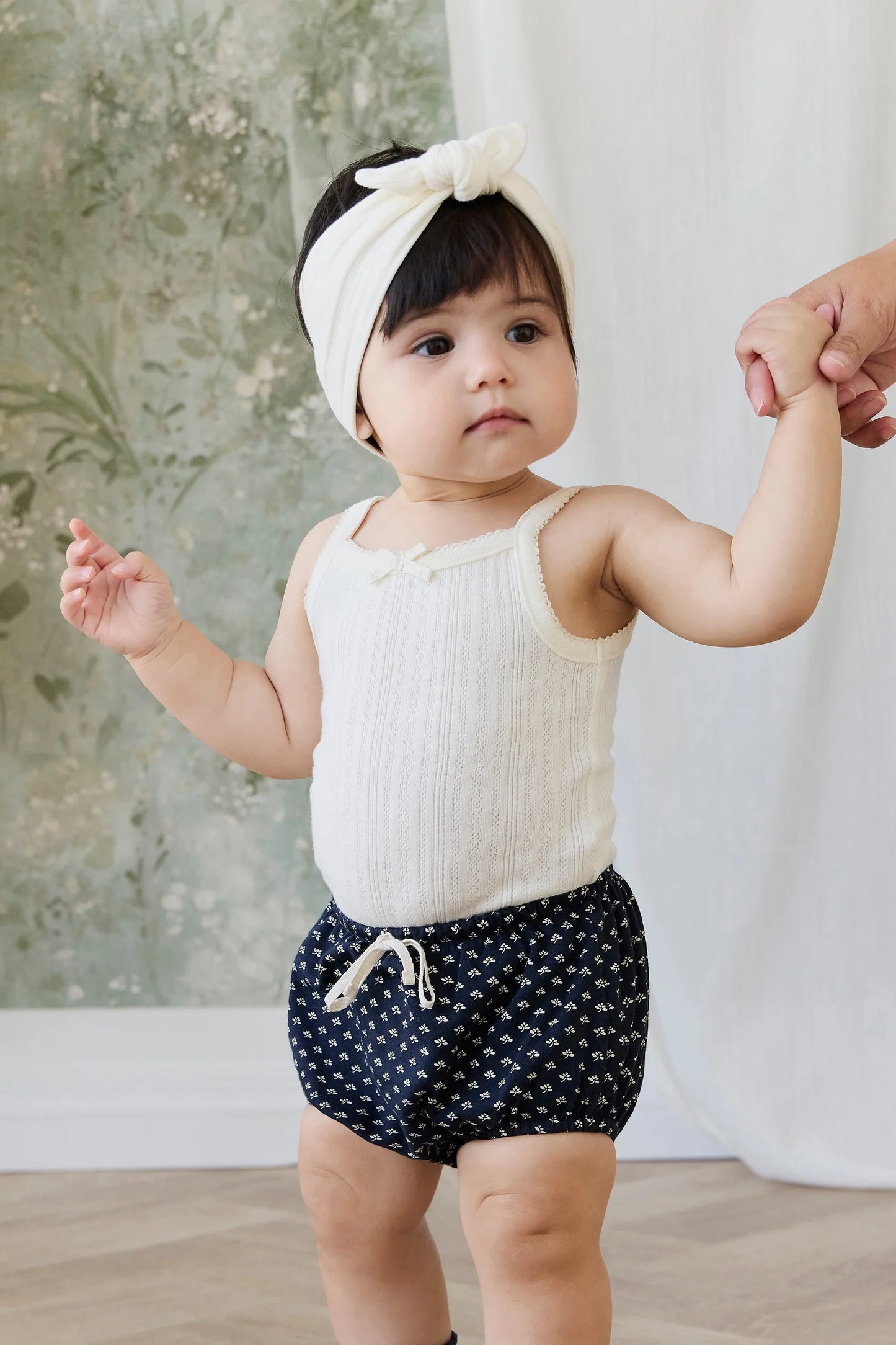 Organic Cotton Pointelle Singletsuit - Parchment