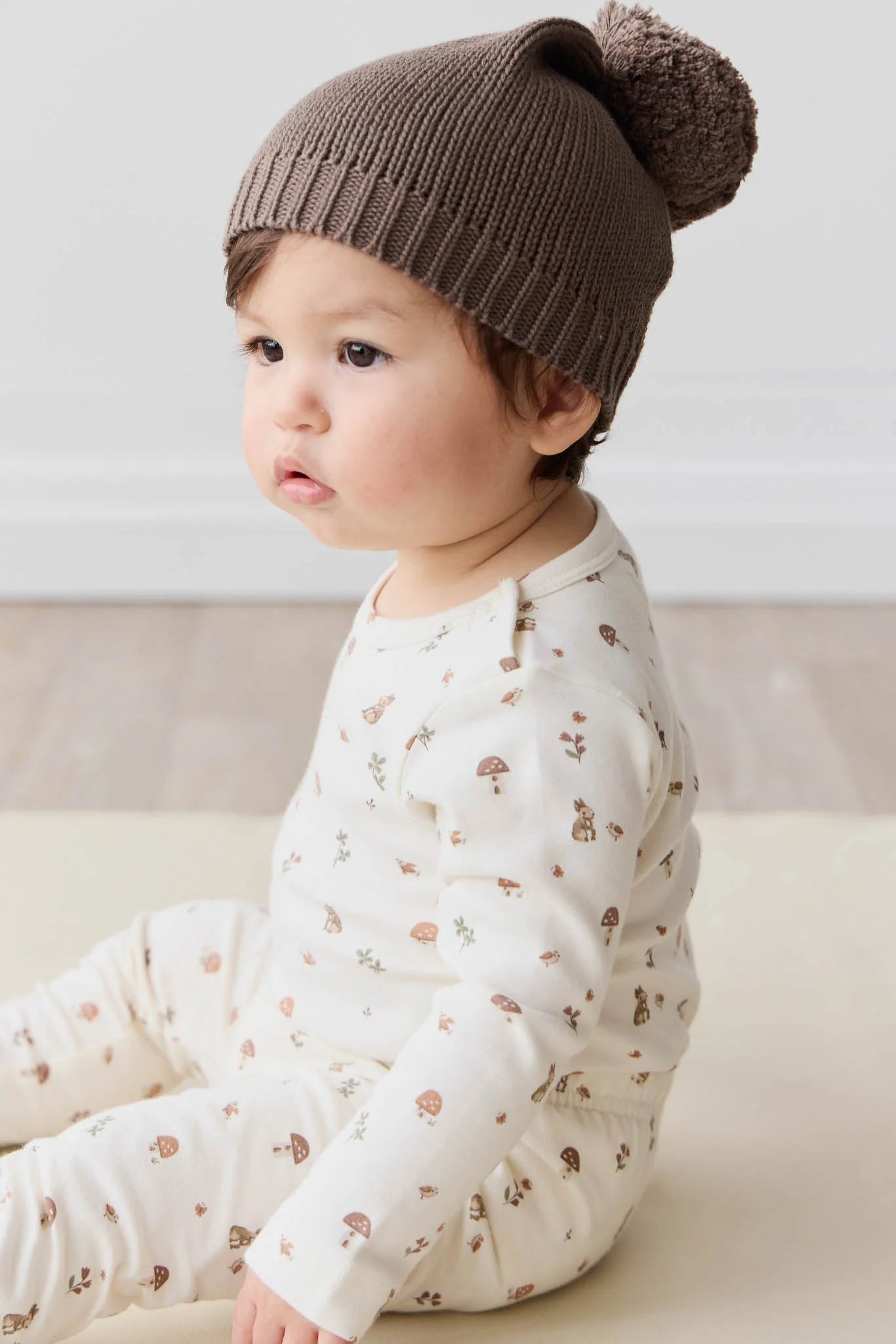 Organic Cotton Long Sleeve Bodysuit - Foraging Friends