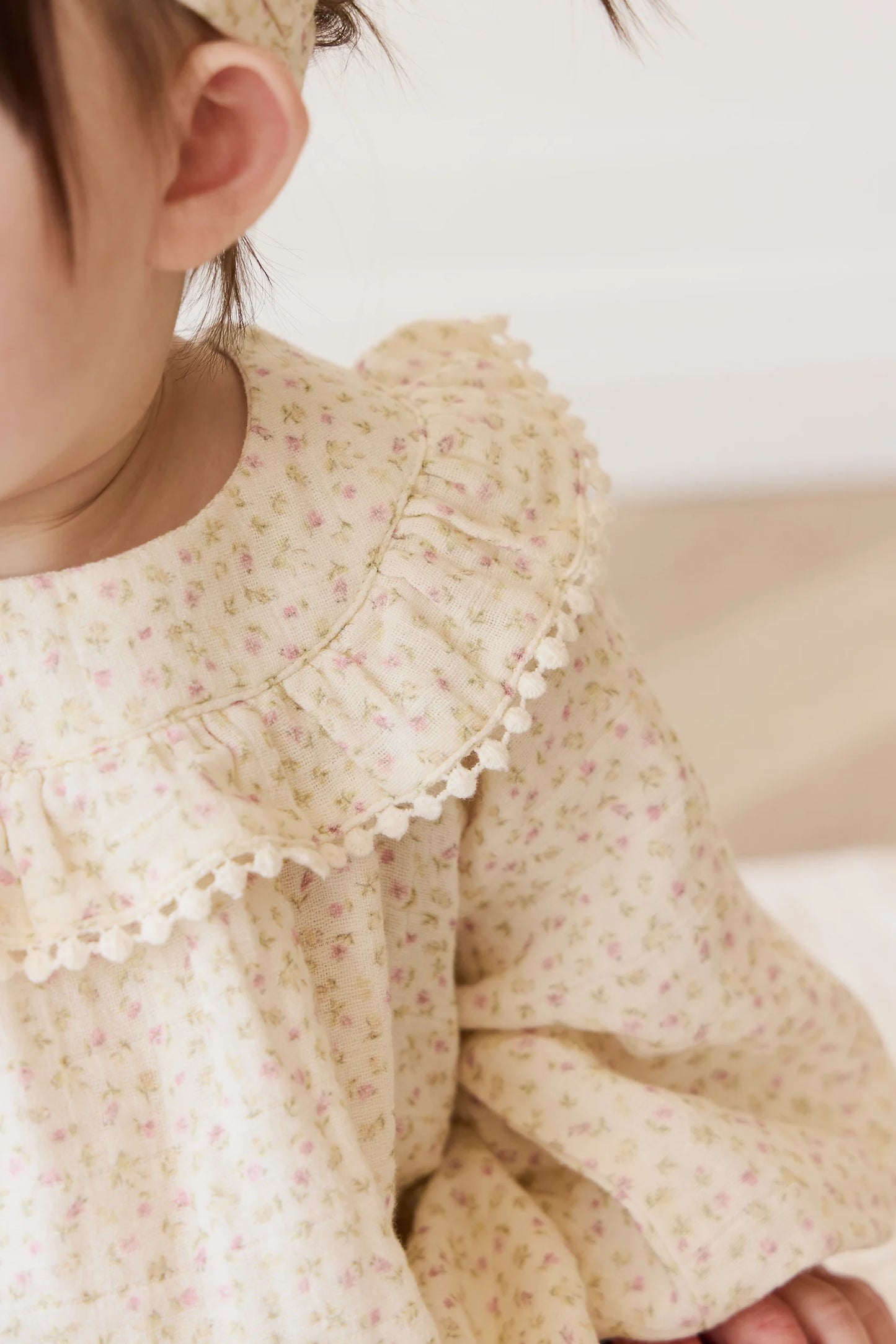 Organic Cotton Muslin Cleo Blouse - Pippa Pink