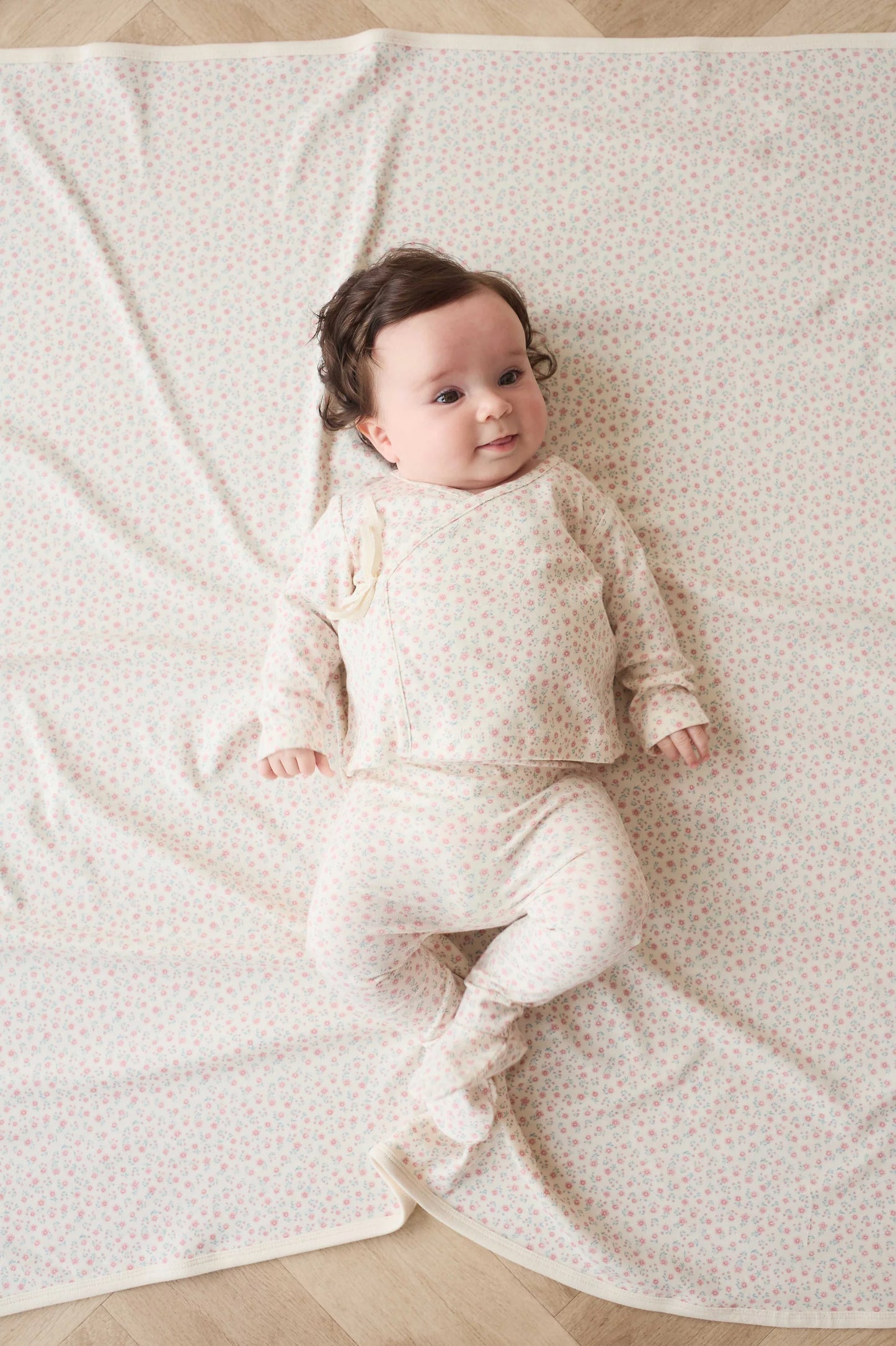 Organic Cotton Murphy Wrap - Posy Garden Pink