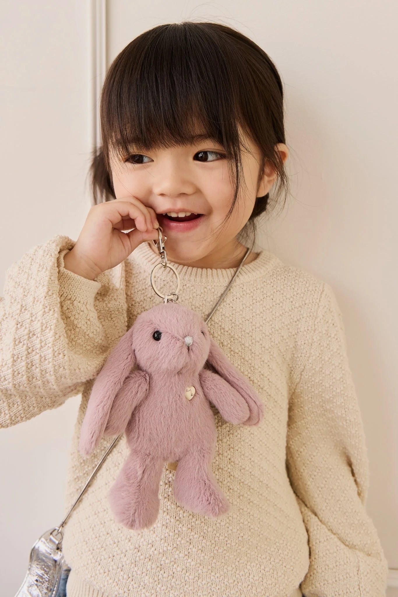 Snuggle Bunnies - Penelope Keyring - Periwinkle