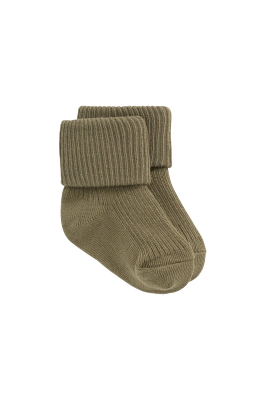 Classic Rib Sock - Cricket