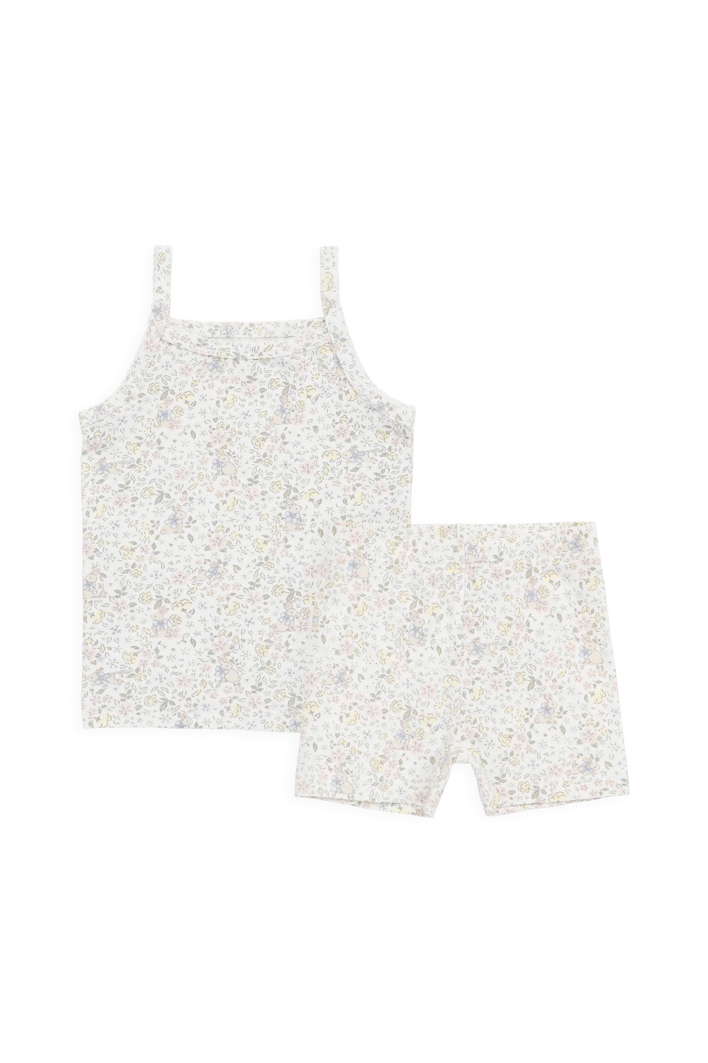 Organic Cotton Jude Singlet Pyjama Set-Cottage Garden