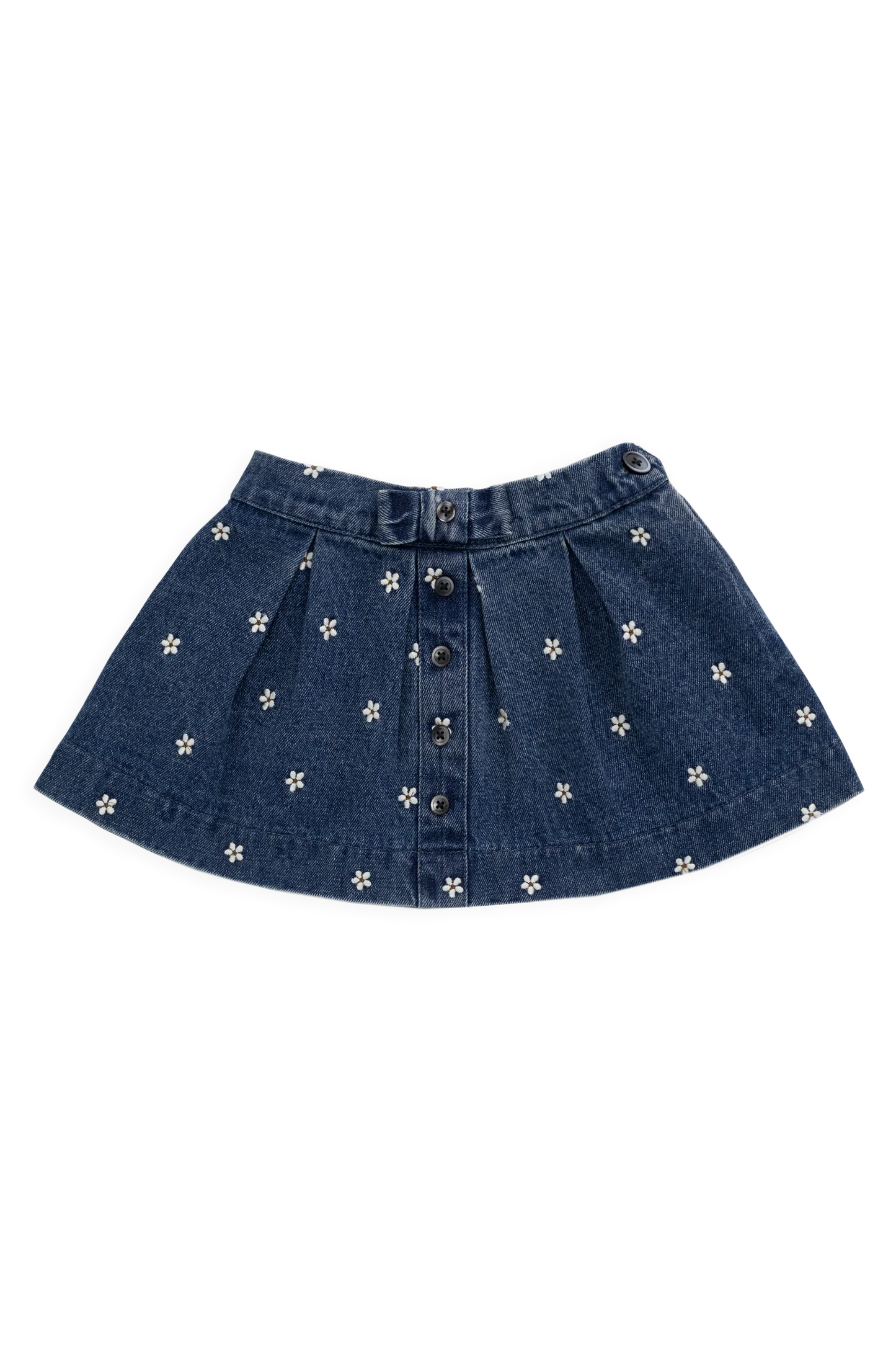 Etta Skirt-Josie Floral Denim