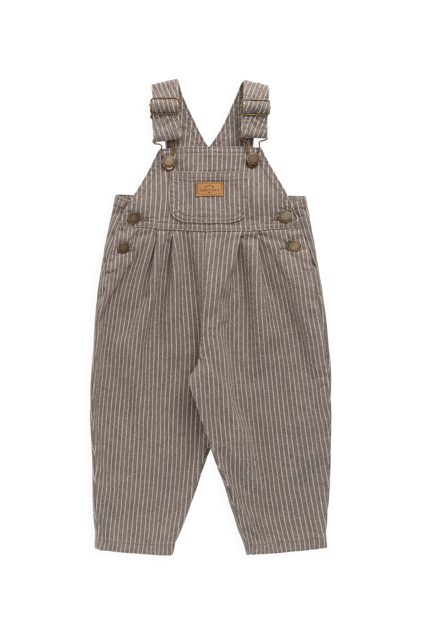 Blair Overall - Mini Pinstripe Cassava / Iroko