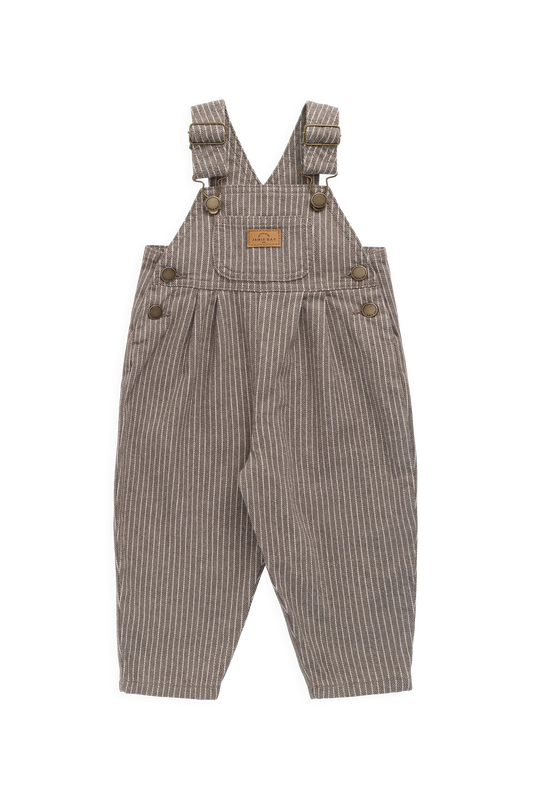 Blair Overall - Mini Pinstripe Cassava / Iroko
