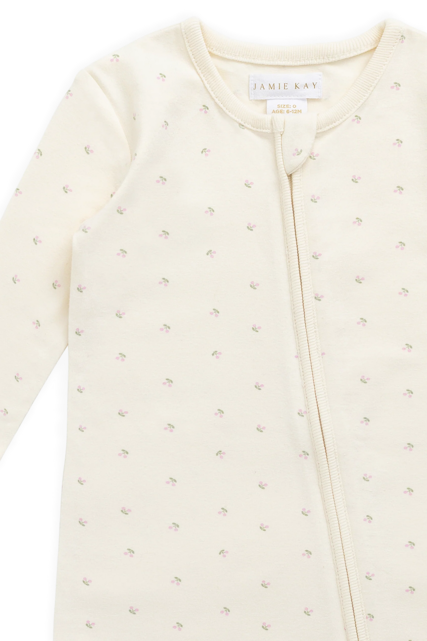 Organic Cotton Jude Onepiece - Ditsy Cherries