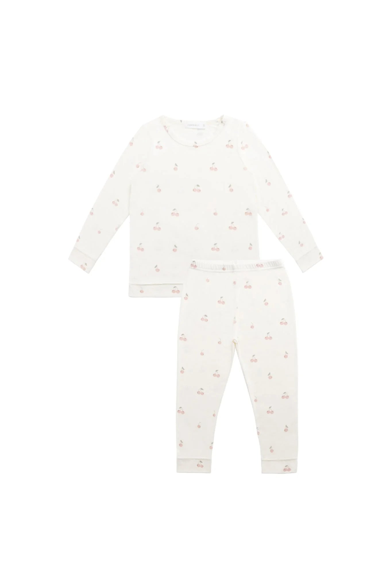 Bamboo Long Sleeve Pajama Set | Cherries